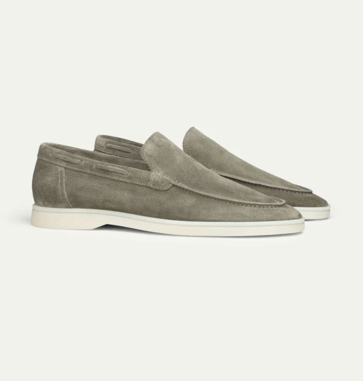 Roland - Stylish Loafers with Soft Lining Olive