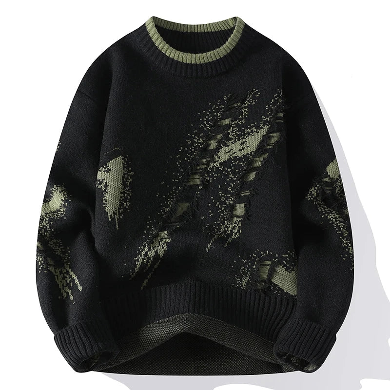 Scarlett - Herren Pullover Distressed Look Modern Warm