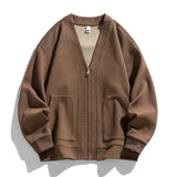 Ruhelyo - Bequemer Zip-Cardigan