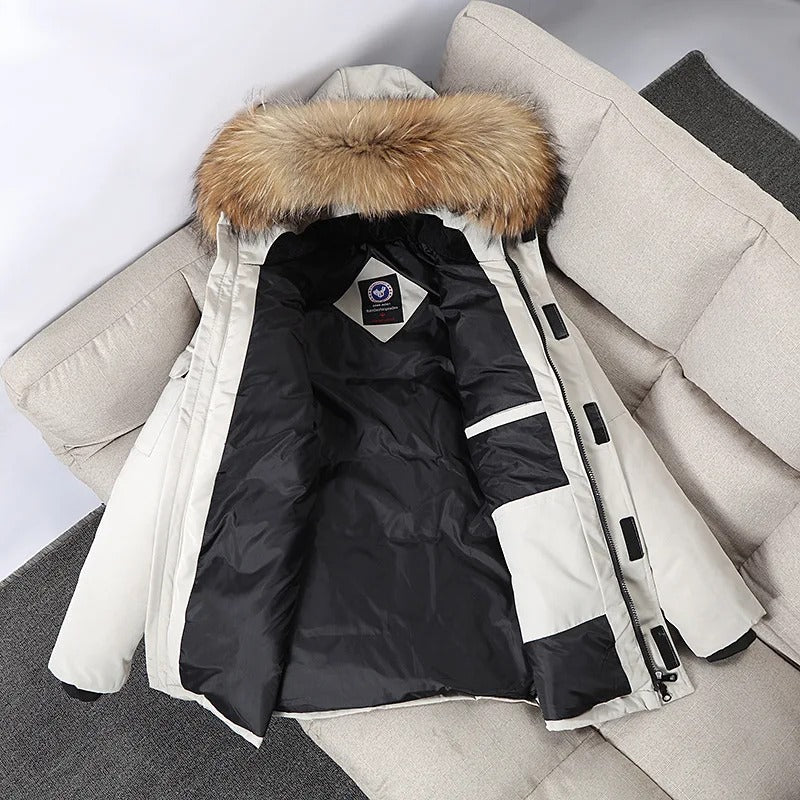 Louie - Warmer Puffer-Parka-Mantel für Herren