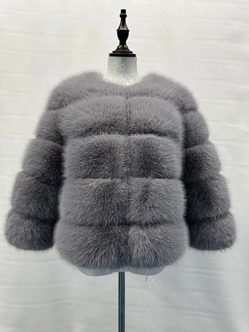 Carmen - Stilvolle Damen Kunstpelz Jacke Winter
