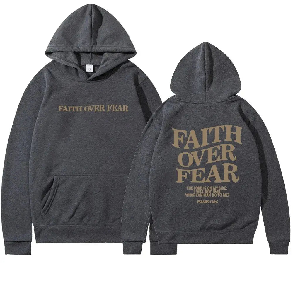 Saskia - Oversize Hoodie Faith Over Fear
