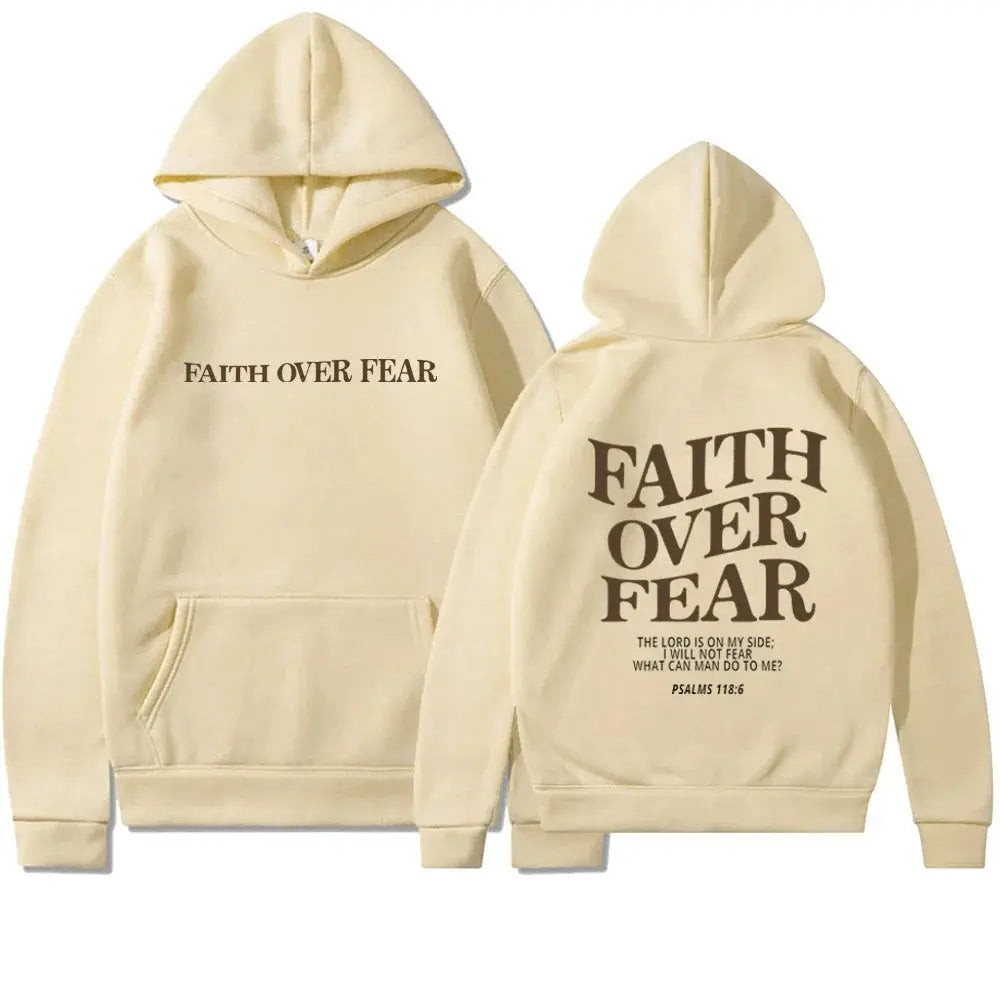 Saskia - Oversize Hoodie Faith Over Fear