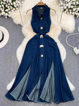 Minnelli - Elegantes Denim-Kleid