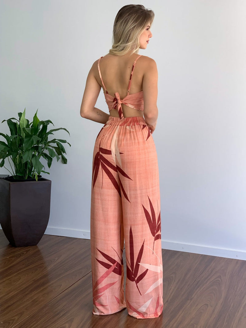 Talitha - Elegantes Camisole-Top und Wide Leg Hosen Set