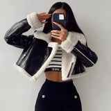 Selene - Cropped Leather Jacket