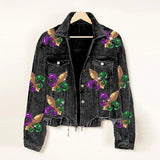 Lerra - Embroidered Corduroy Jacket