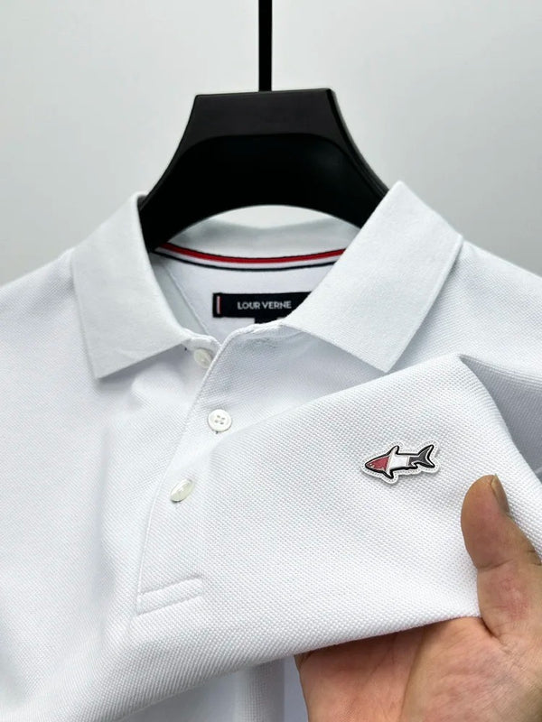 Owen - Elegantes gesticktes Polo für Herren