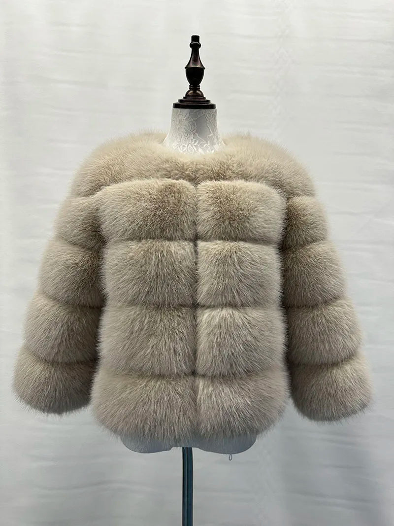 Carmen - Stilvolle Damen Kunstpelz Jacke Winter