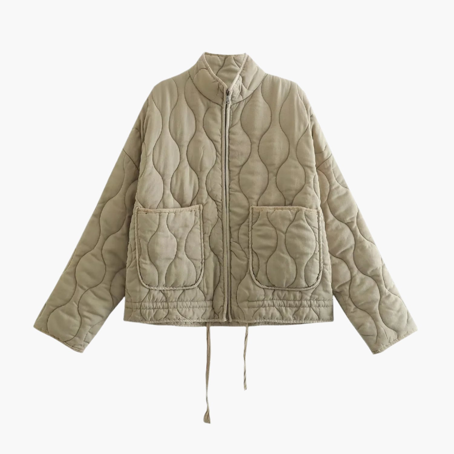 Ulla – Oversize-Steppjacke für Damen mit Taschen und Reißverschluss