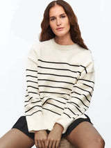 Ashley - Trendiger Gestreifter Pullover