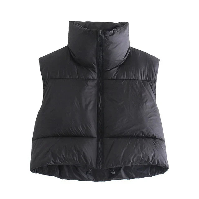 TRPZ Crop-top bodywarmer - warm en stijlvol