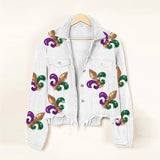 Lerra - Embroidered Corduroy Jacket