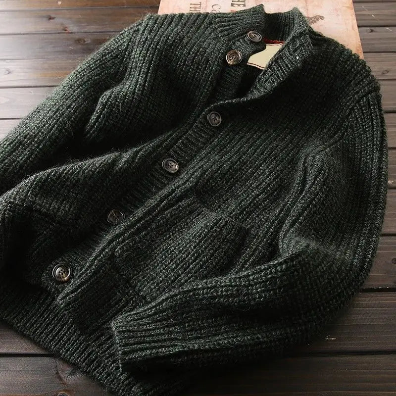 Madison - Eleganter Wollcardigan mit Kragen