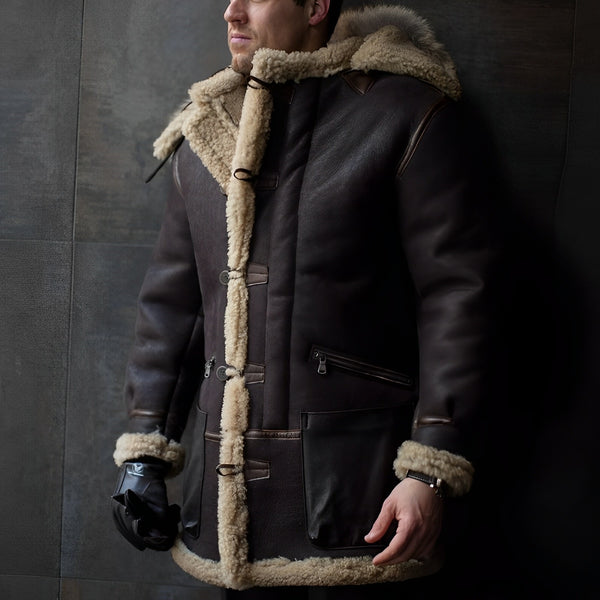 Foxx - Warme Leder-Pelzjacke