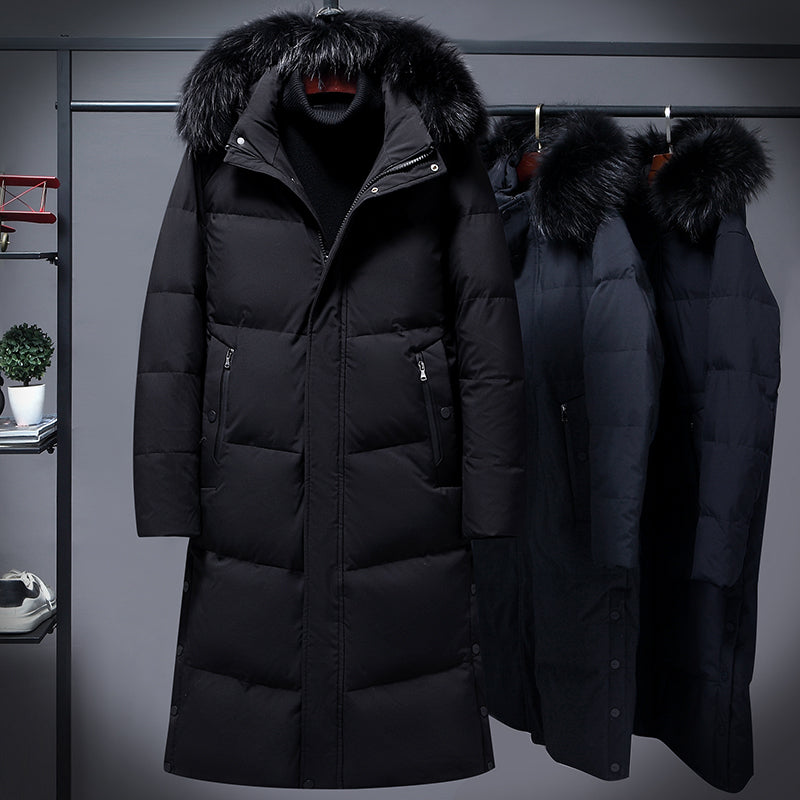 Sarah - Damen Puffermantel Winter Warm Kuschelig Kunstpelz Schwarz