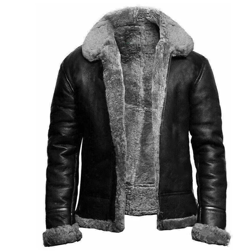 Sylvan - Shearling Lederjacke Winter Warm Luxus