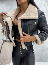 Anya - Vegane Lederjacke im Biker-Stil