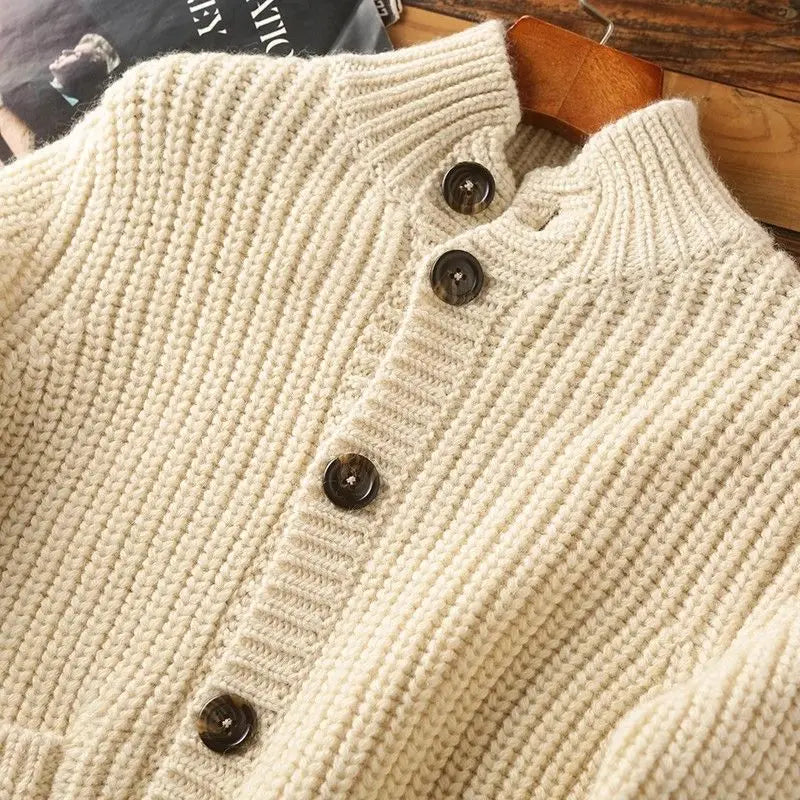 Madison - Eleganter Wollcardigan mit Kragen