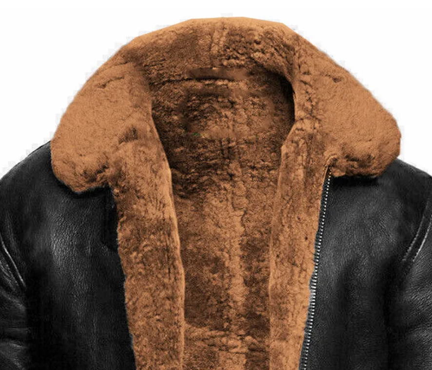 Sylvan - Shearling Lederjacke Winter Warm Luxus