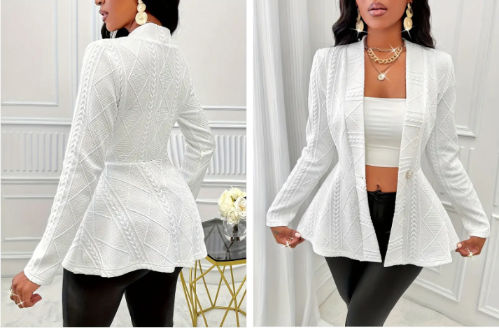 Dariah - Eleganter Damen Blazer mit V-Ausschnitt