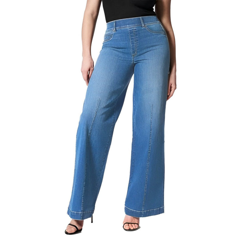 Elora - Hochtaillierte Elastische Straight-Jeans