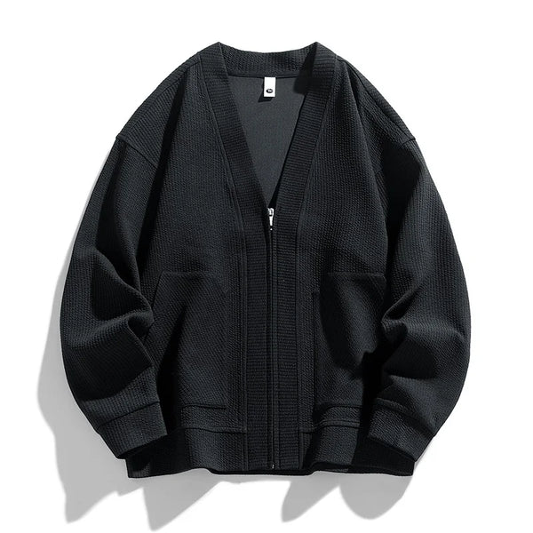 Ruhelyo - Bequemer Zip-Cardigan