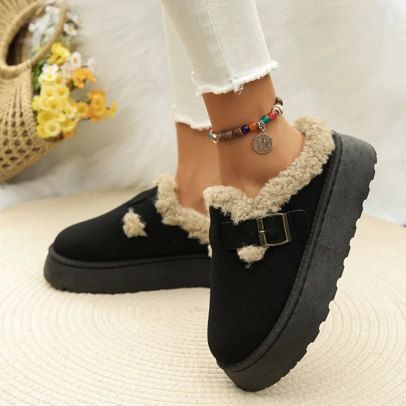 Brendan - flauschige Wildleder Slip-Ons