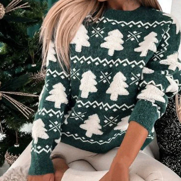 Weihnachtsbaum-Pullover