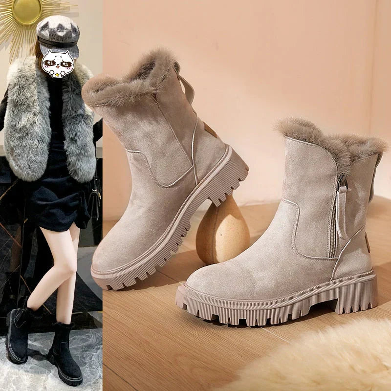 Tanja – knöchelhohe schneestiefel für damen