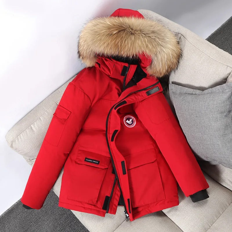 Louie - Warmer Puffer-Parka-Mantel für Herren