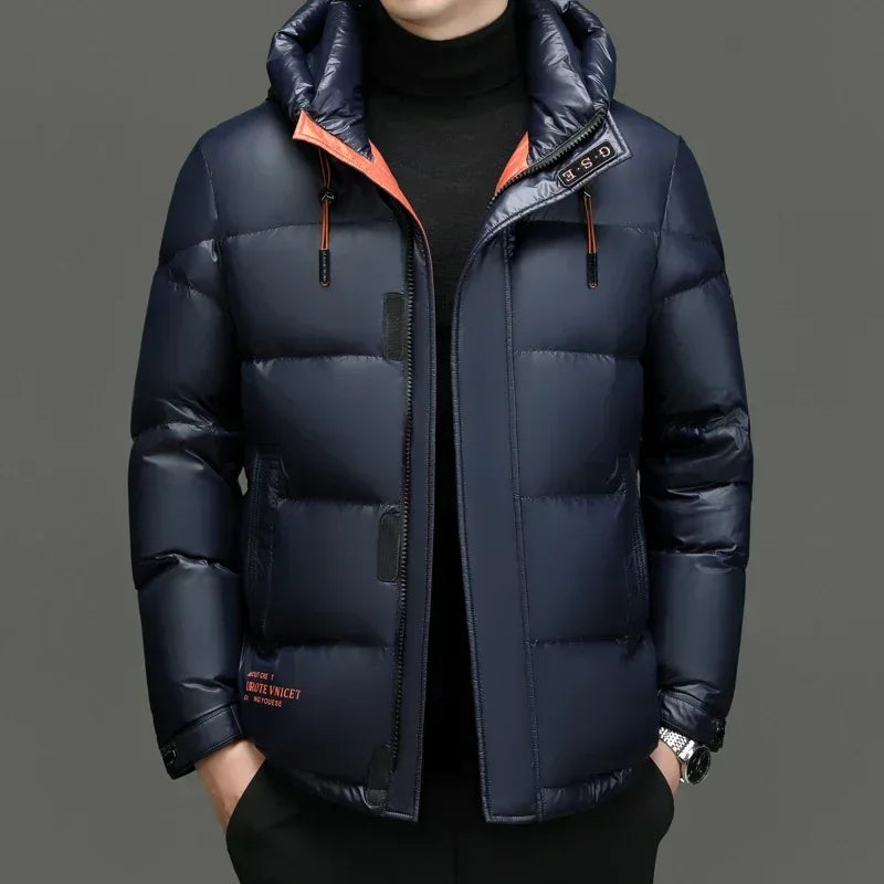Falken - Winter Herren Daunenjacke Mit Kapuze Langarm