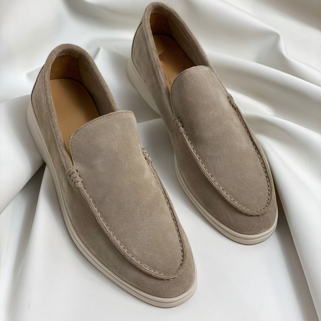 Severus - Herren Leder Slipper in Premium Qualität Apricot