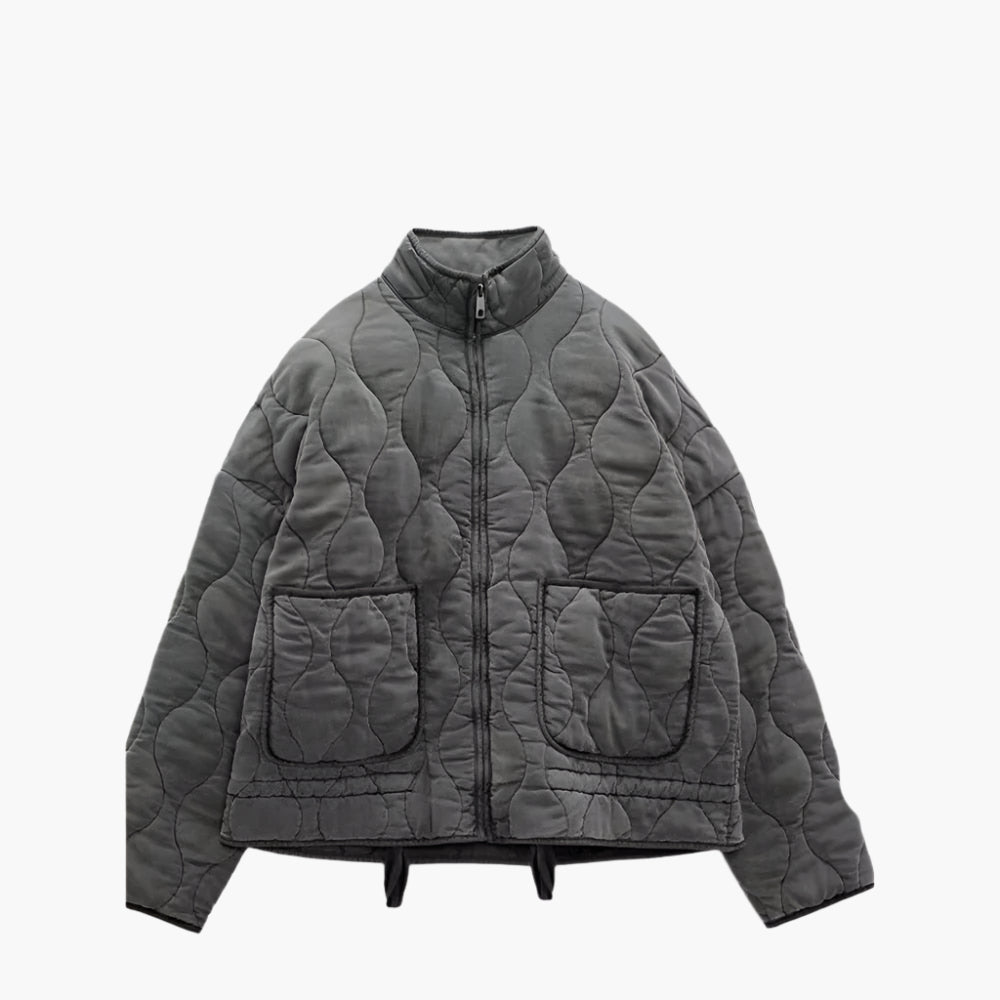 Ulla – Oversize-Steppjacke für Damen mit Taschen und Reißverschluss
