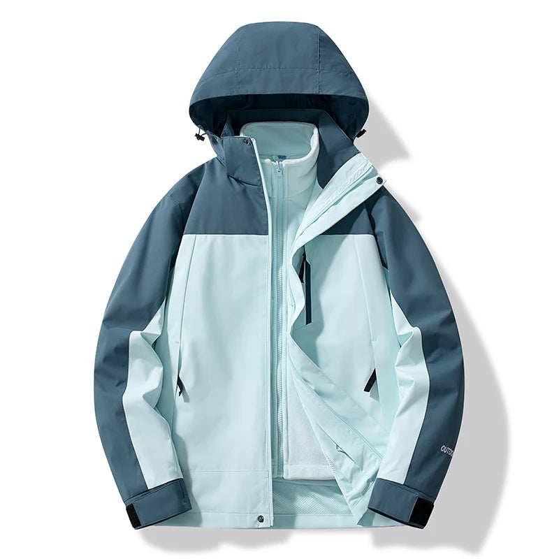 Curth - Herren Skijacke mit Kapuze Wasserabweisend