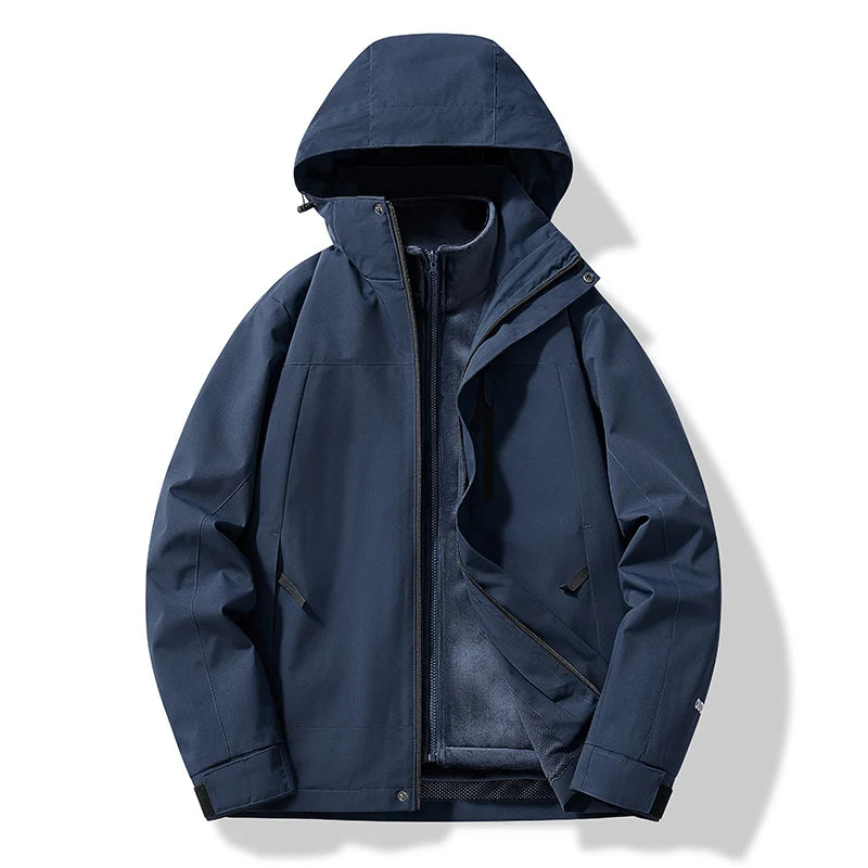 Curth - Herren Skijacke mit Kapuze Wasserabweisend