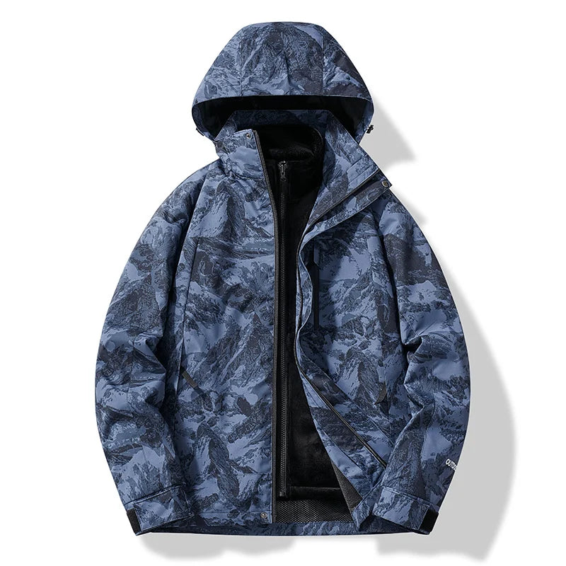 Curth - Herren Skijacke mit Kapuze Wasserabweisend