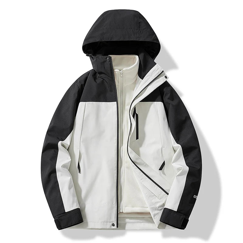 Curth - Herren Skijacke mit Kapuze Wasserabweisend