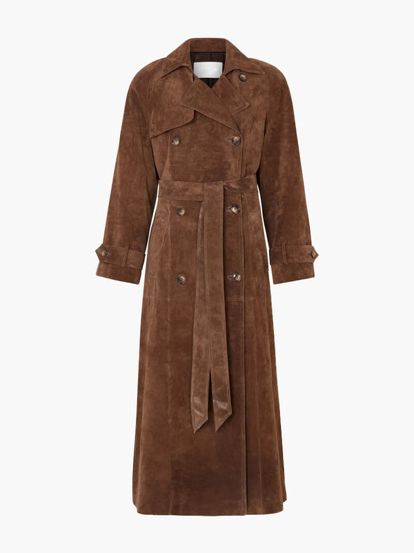 Molly - Wildleder Trenchcoat