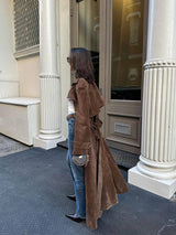 Molly - Wildleder Trenchcoat