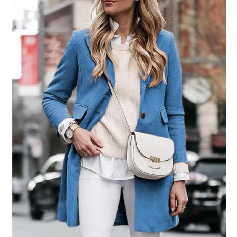 Ivonne - Eleganter Wollmantel für Damen im Herbst