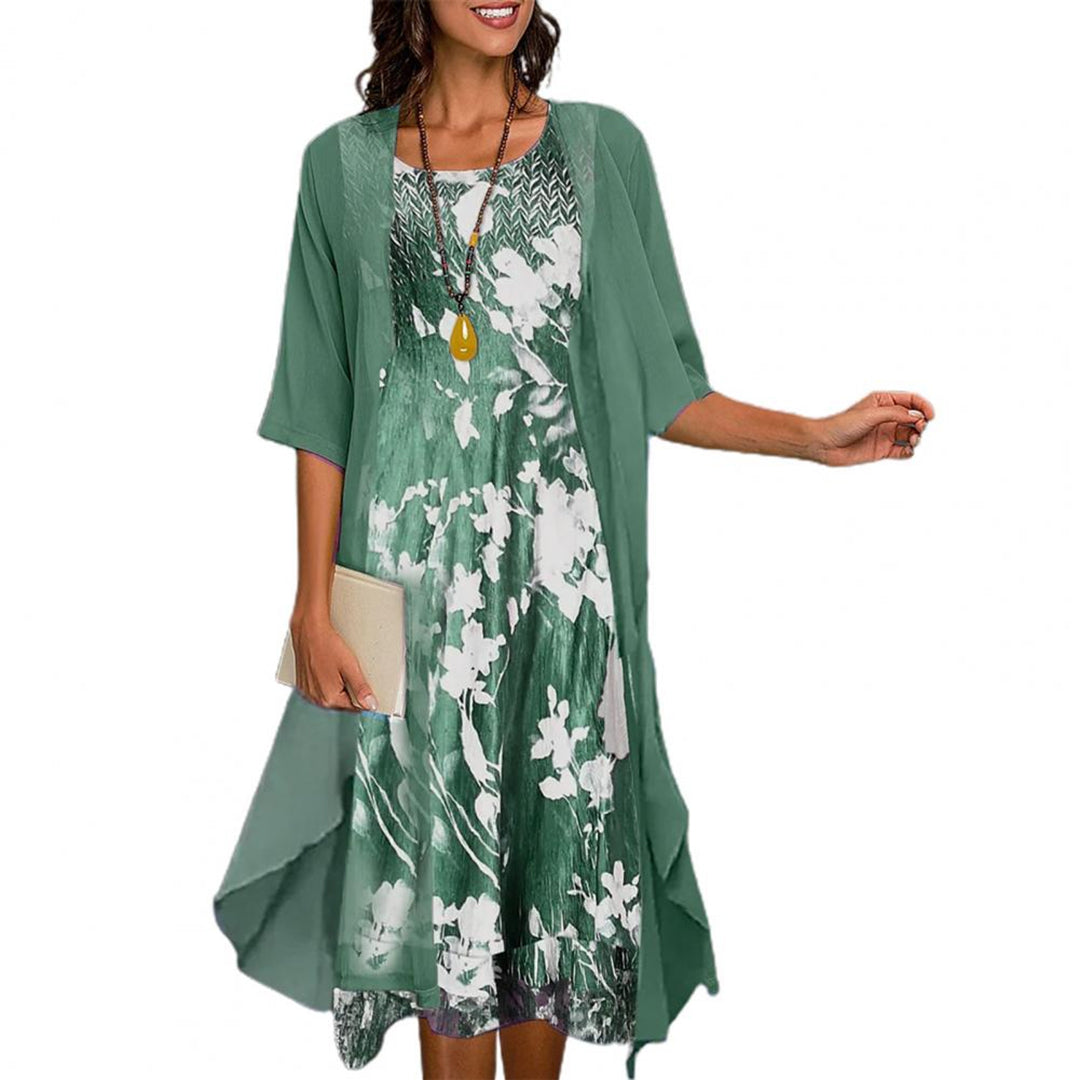 Stella – Elastisches Sommerkleid mit luftigem Komfort Grun