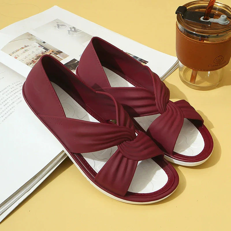 Suzanne- Comfortabele orthopedische sandalen met strikdesign Lila 3
