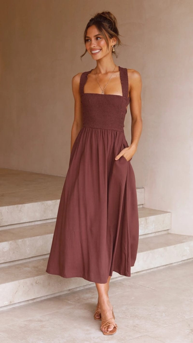 Lea - Damen Maxikleid (Elegant & Zeitlos)