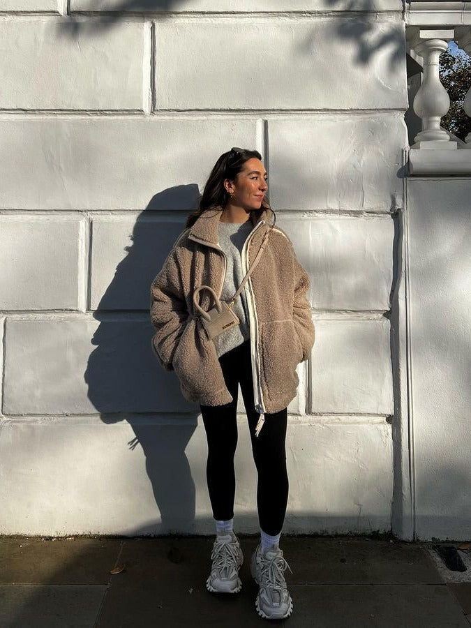 Wenke – Warme Oversize Jacke Für Damen