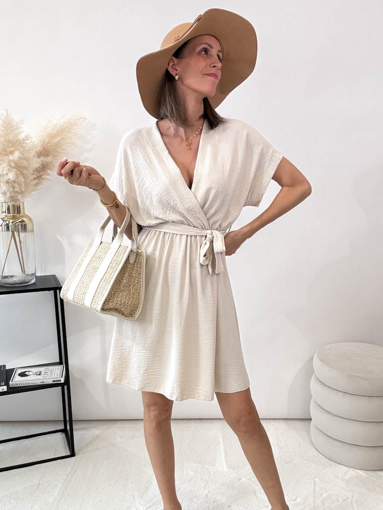 Tess – Midi-Sommerkleid, das Süße - Weiß