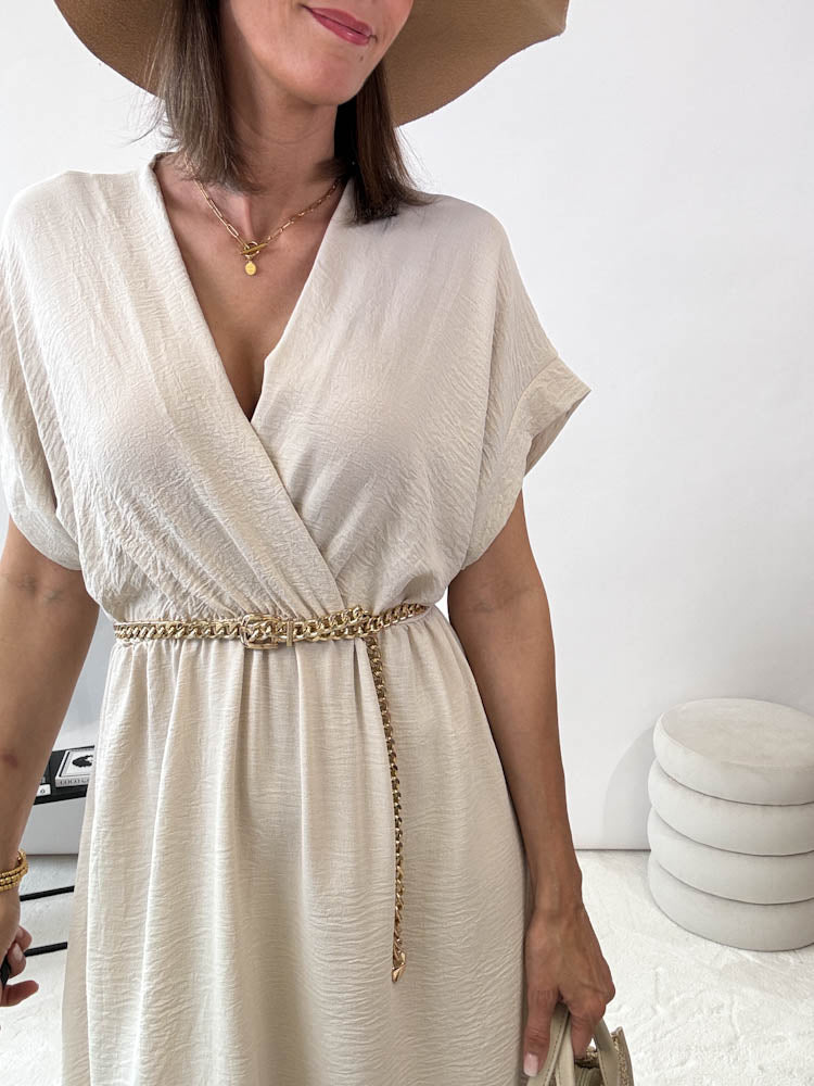 Tess – Midi-Sommerkleid, das Süße - Weiß 1