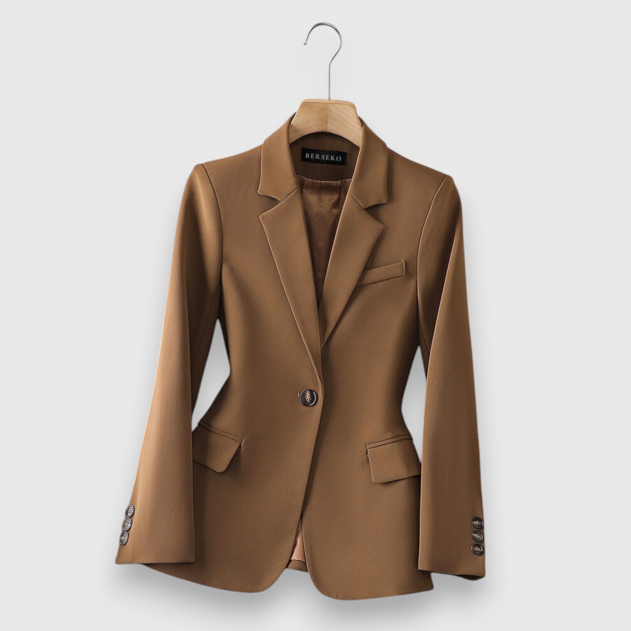 Fiona – Winter Blazer Damen mit Einknopfverschluss