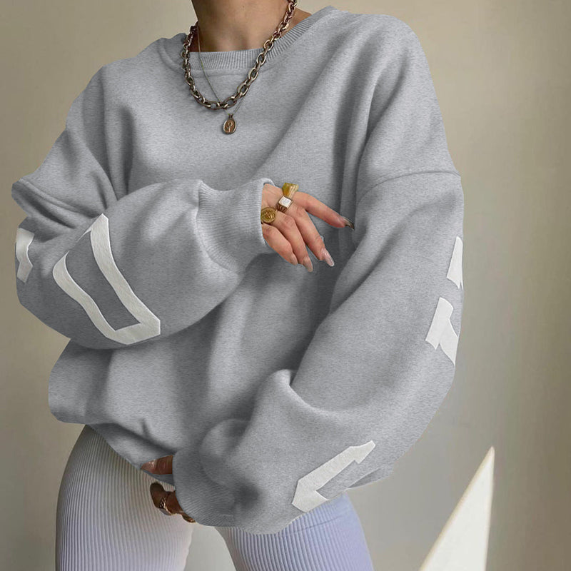 Thekla - Oversize Pullover Modisch Trendig Bequem Warm Hellgrau
