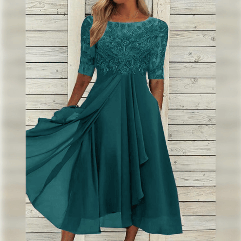 Theresia - Das schicke und komfortable Kleid Grun